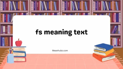 fs meaning text