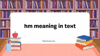 hm meaning in text
