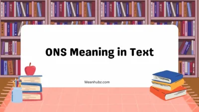 ONS Meaning in Text