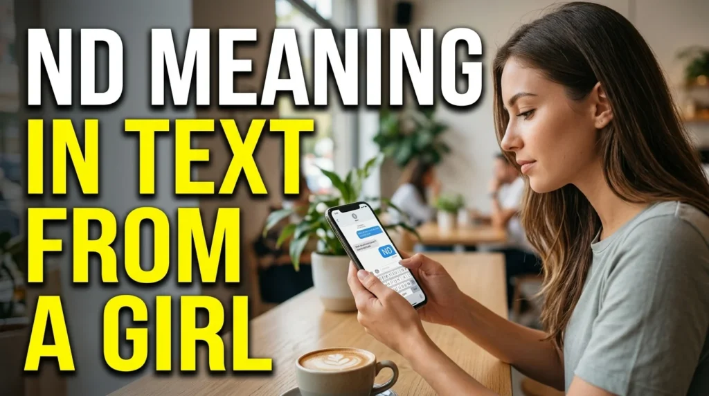 ND Meaning in Text From a Girl
