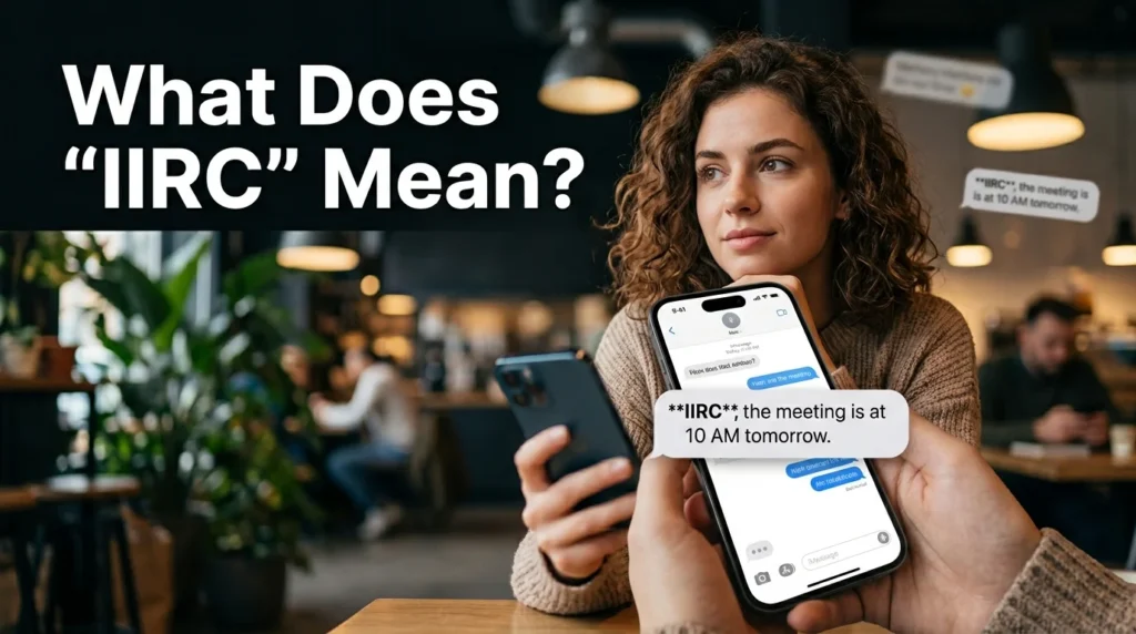 What Does "IIRC" Mean?