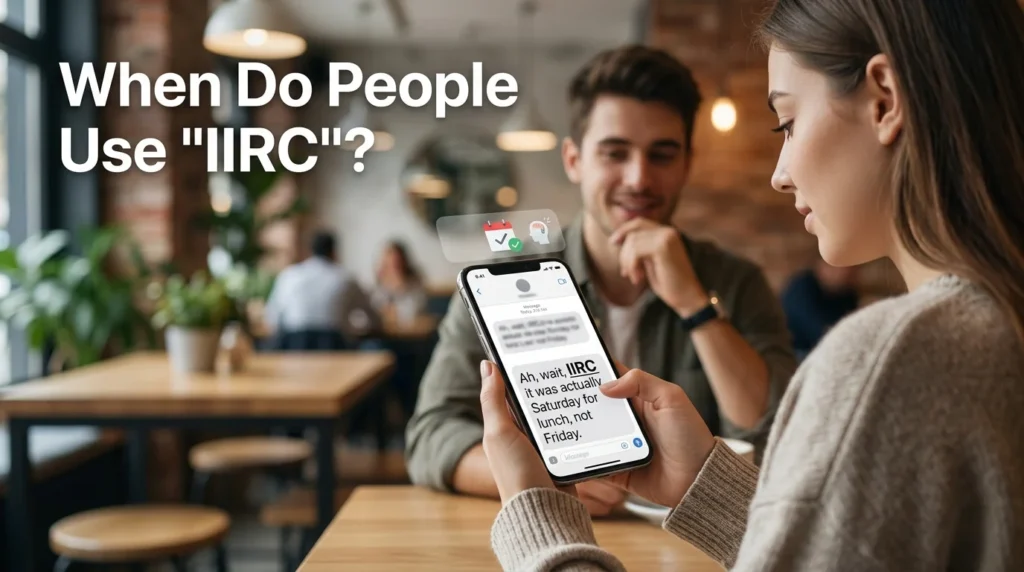 When Do People Use "IIRC"?